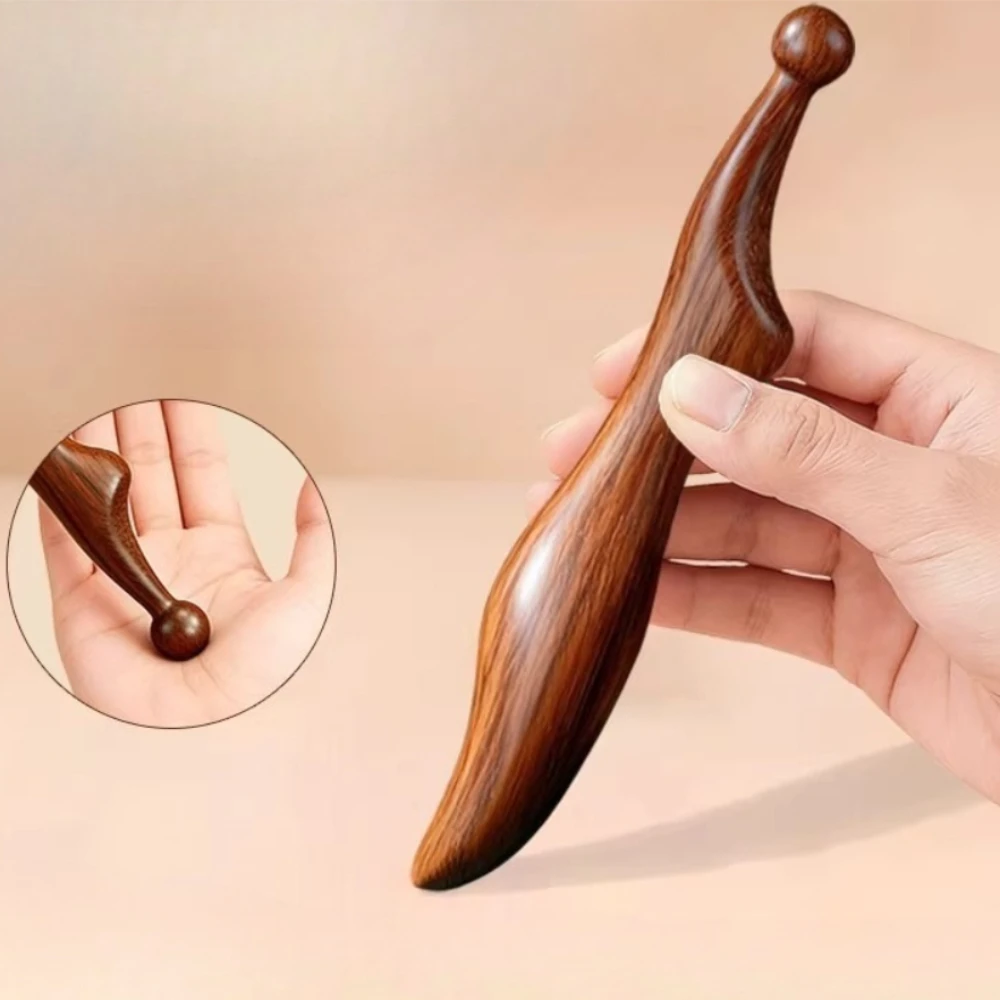 Acupuncture Pen Wooden Foot Reflexology Massage Tool Trigger Point Massager Deep Tissue Relief Acupressure Stimulation Massager