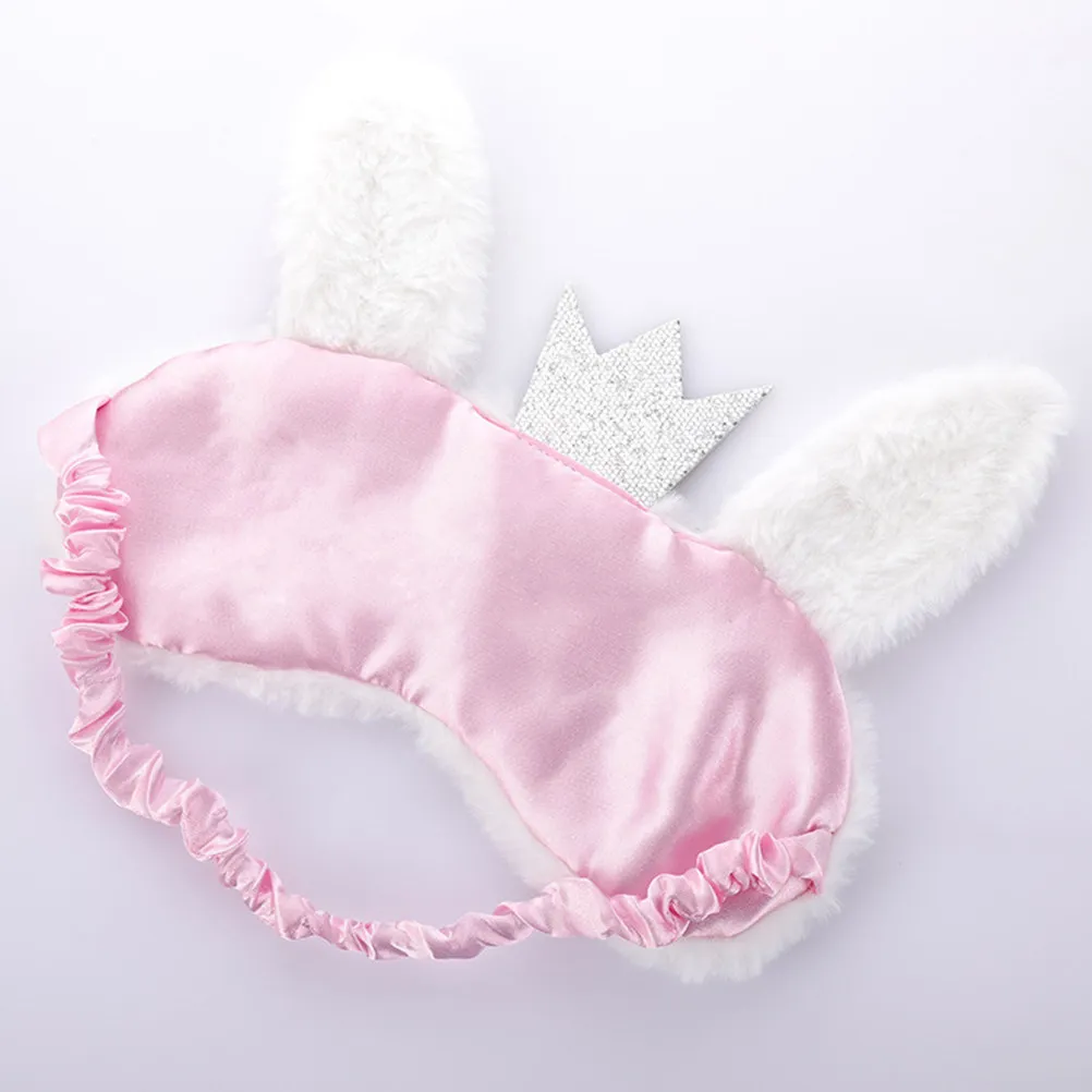 4Pcs Unicorn Horn Sleep Eye Mask Cute Rabbit Cartoon Sleeping Eyeshade Blindfold Shading Eyepatch for Travel Nap Kids