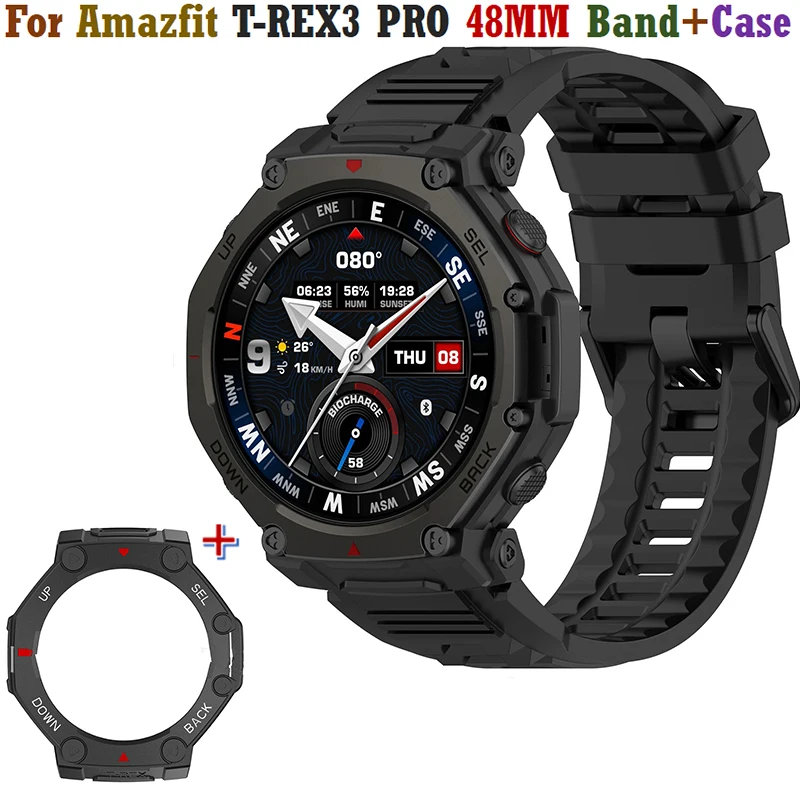 REY Pack 2X Pellicola salvaschermo 3D per AMAZFIT BIP 3 - AMAZFIT BIP 3 PRO, Nero, Copertura Completa, Pellicola Protettiva Protezione Schermo, 3D / 4D / 5D