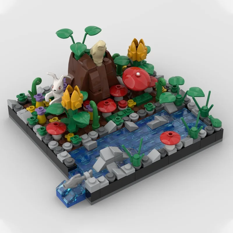 361 قطعة MOC حكاية خرافية صغيرة Diorama ديزني نموذج اللبنات العمارة تجميع هدية الكريسماس لتقوم بها بنفسك اللعب الإبداعية للأطفال #2