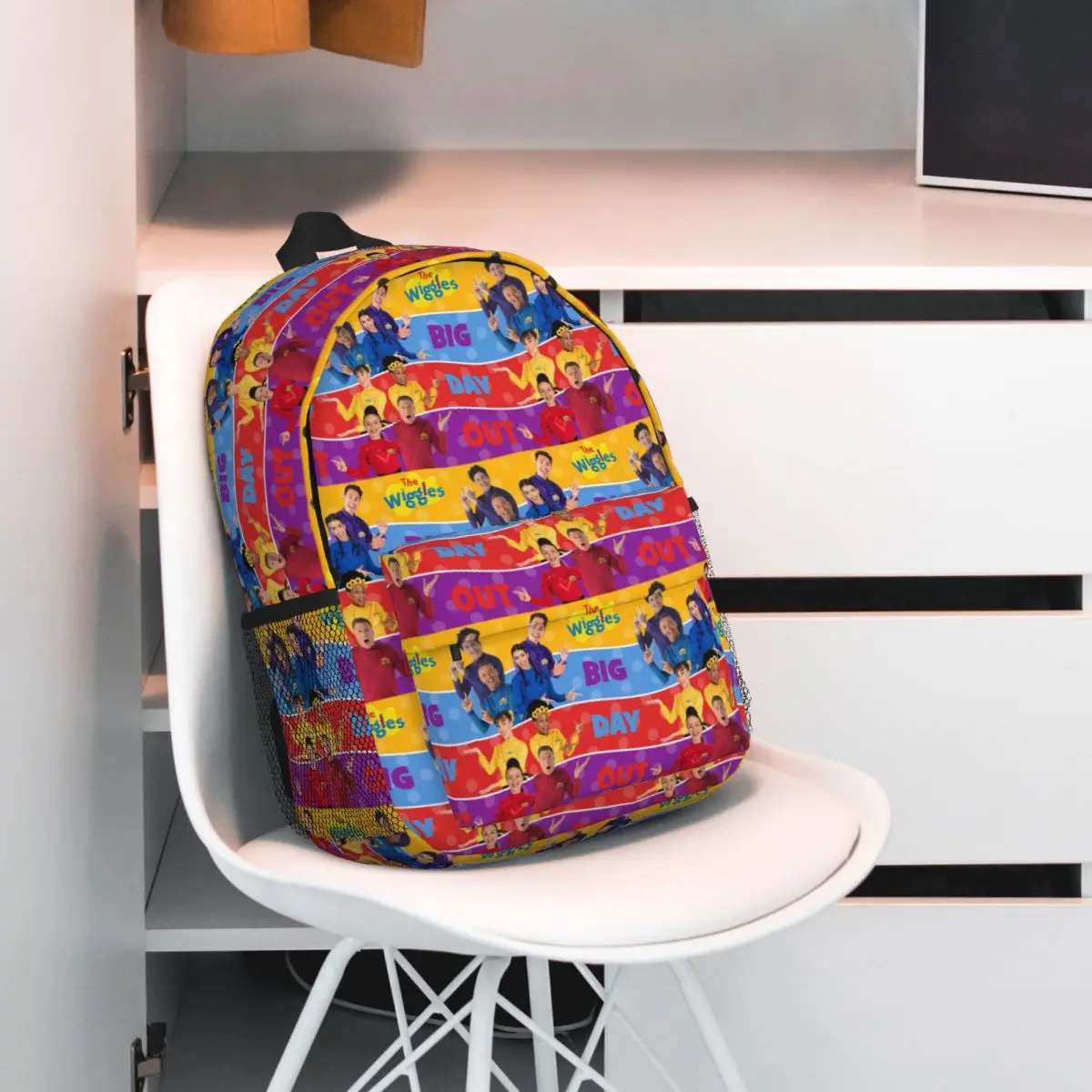 The Wiggles Tv Show Music Band Backpack Student Boys Girls BookBag Children School Bag Computer Shoulder Bags for Men Women