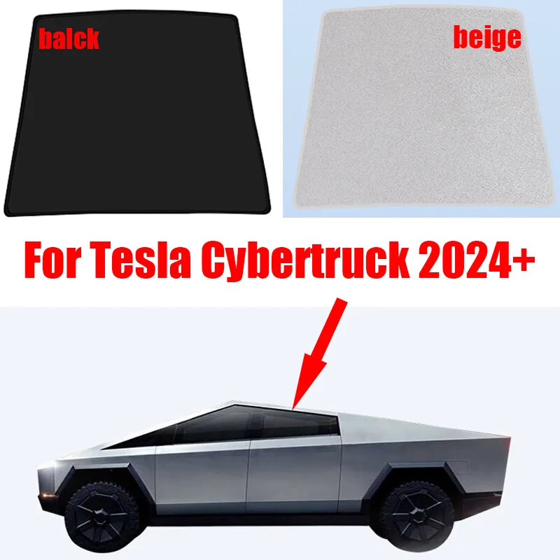 

Top Skylight Roof Sunshade Shade Sunroof Window Glass For Tesla Cybertruck 2024