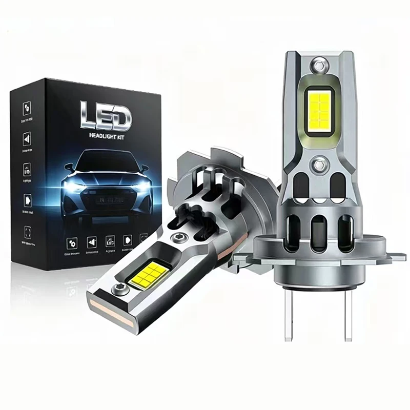 H7 LED Bulb H4 Headlight for Car CANBUS H11 H8 H9 H1 9005 9006 9012 High Power Auto Lights 6500K Wireless Turbo Fan Automobile