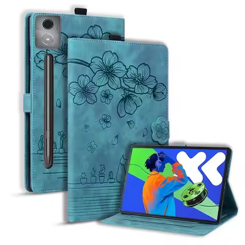 Case For Lenovo Idea Tab Pro TB373FU 3D Flower Embossed Wallet Cover For Xiaoxin Pad Pro 2025 12.7 inch tb375fc Case