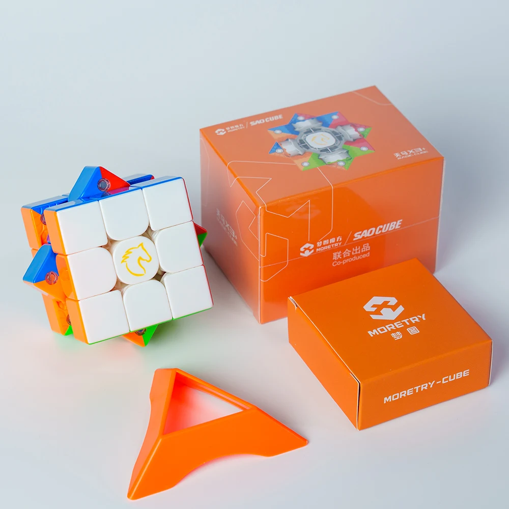 [SaoCube] Year of the Horse Limited Moretry TianMa X3+ Maglev Ball Core 3x3 Magnetic Magic Cube Fidget Toys Children Gift