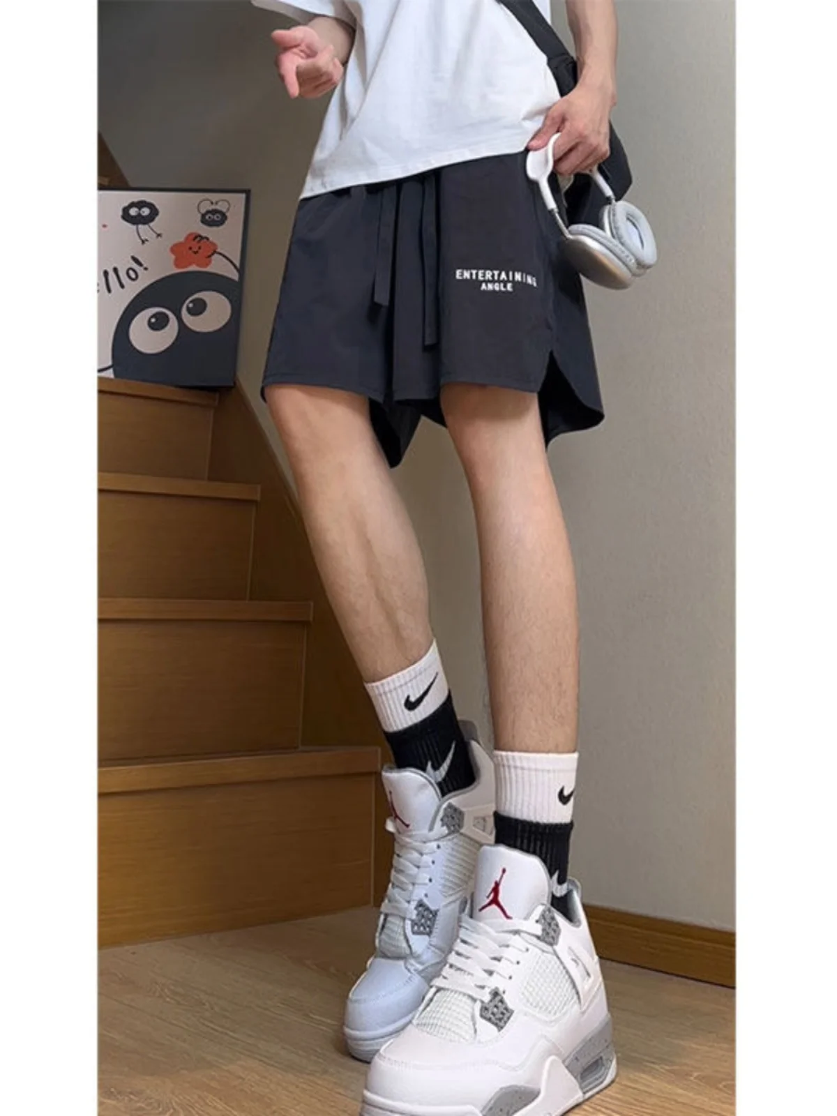 

Спортивные шорты Qui Dry свободного кроя, летние, тонкие, модные, брендовые, с охлаждающим эффектом, пляжные, повседневные, свободные шорты для мужчин и женщин