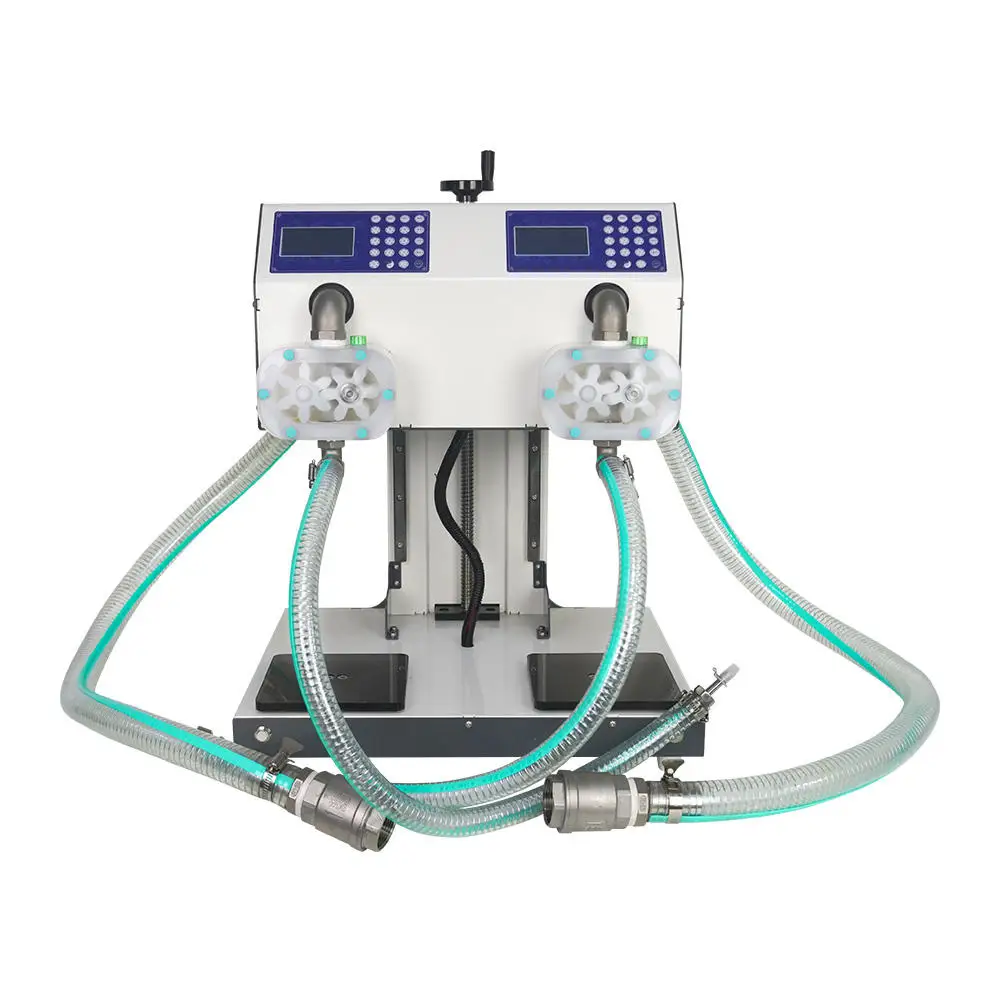 

Automatic Double Head Table Filling & Weighing Machine for Honey Sesame Paste Edible Oil Glue Viscous Liquids