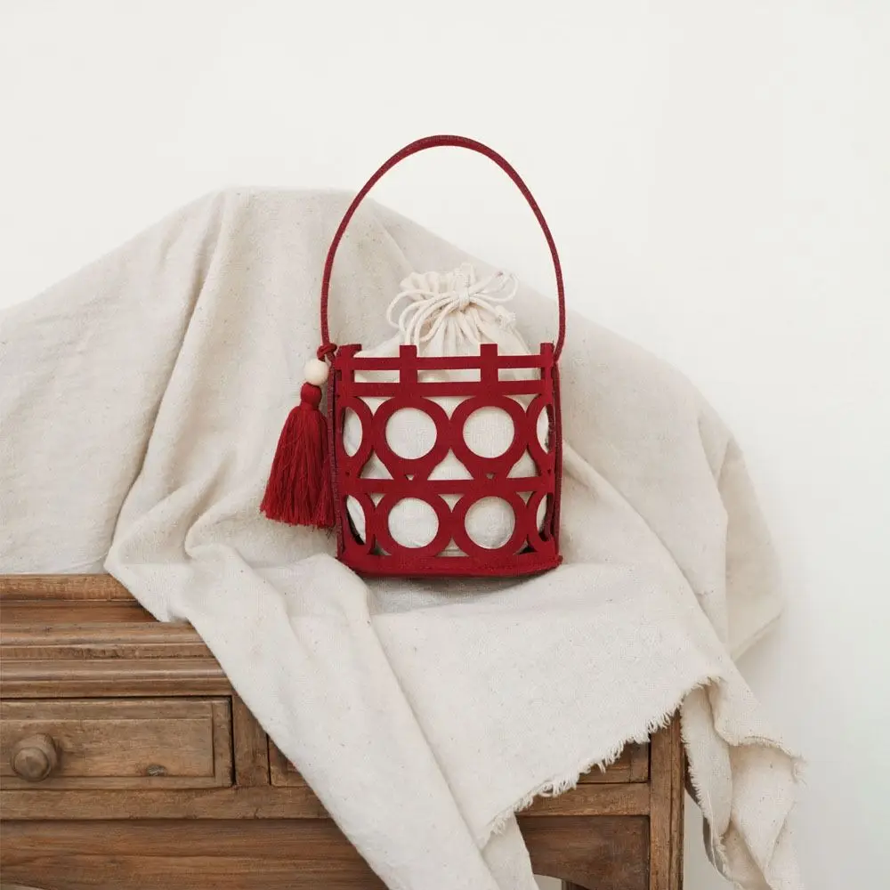 Party Creative Portable Felt Handbag Organizer Party Supplies Wedding Wedding-favor Gift Handle Bag Candy Bag Package Bag