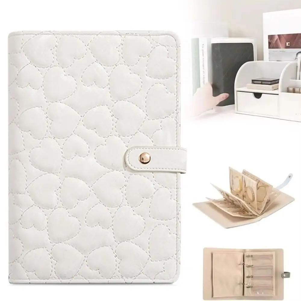 

Portable PU Leather Jewelry Storage Book with Zipper Clear Pockets Necklace Binder Storage Book Jewelry Organizer for Women