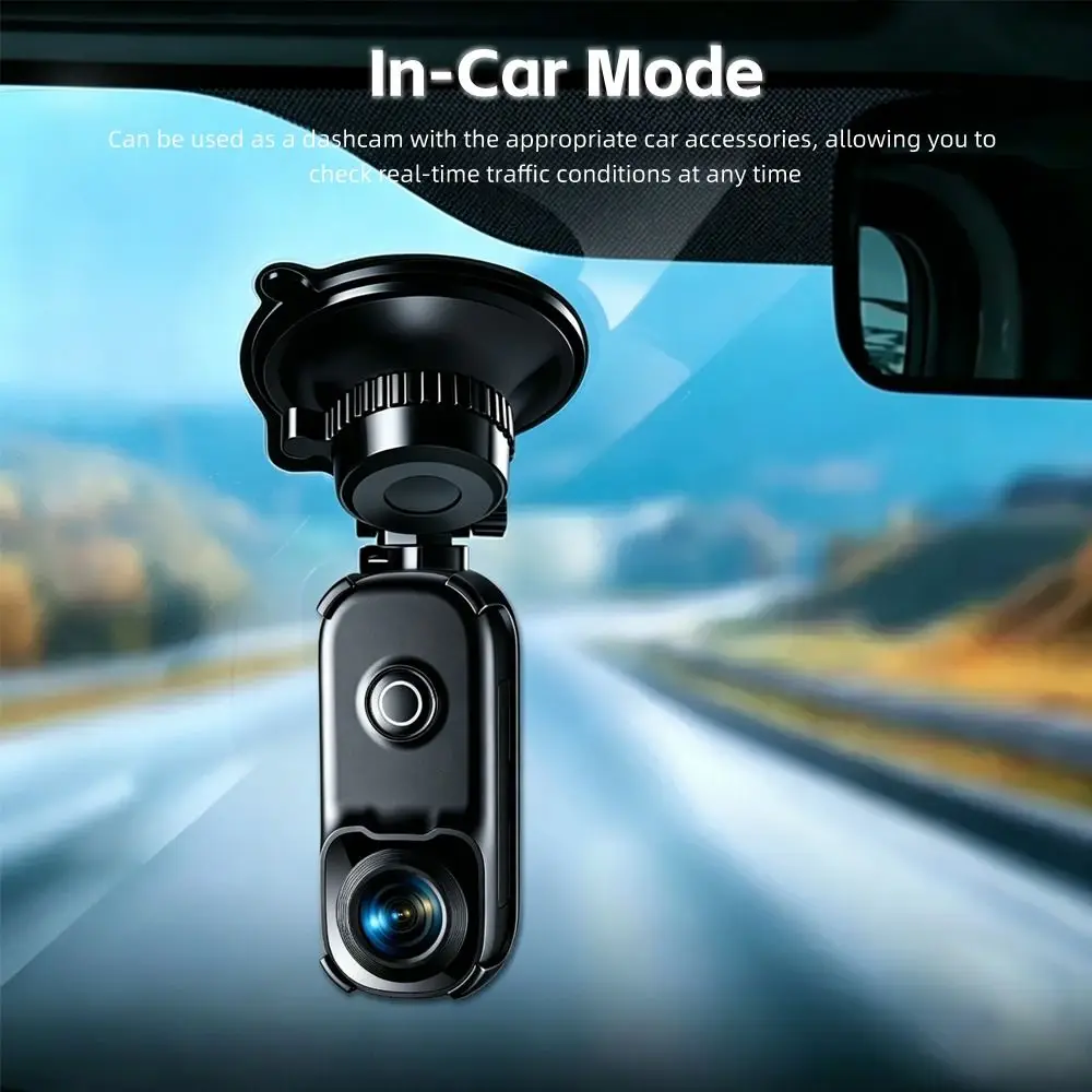 4K Ultra HD Thumb Action Camera 156° Wide-angle IP68 Waterproof 4K Sports Recorder Six-axis Stabilization