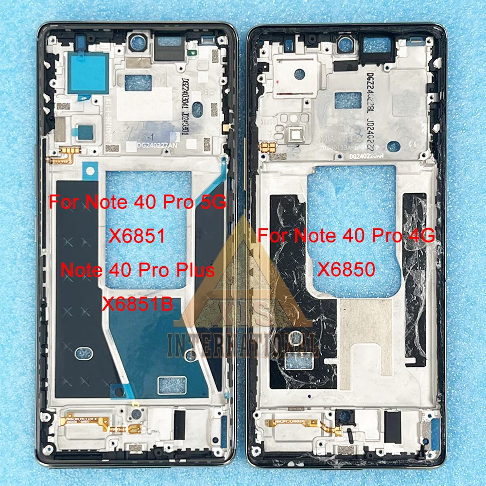 Original AMOLED For Infinix Note 40 Pro Plus X6851B LCD Note 40 X6853 Display Screen Frame For Note 40 Pro 5G X6851 4G X6850