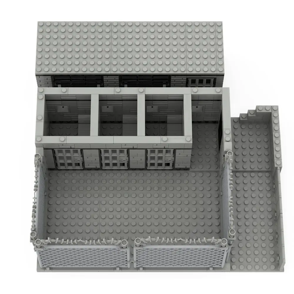 

Military MOC Series Simulation Prison Cells Building Blocks Bricks Toys Gifts