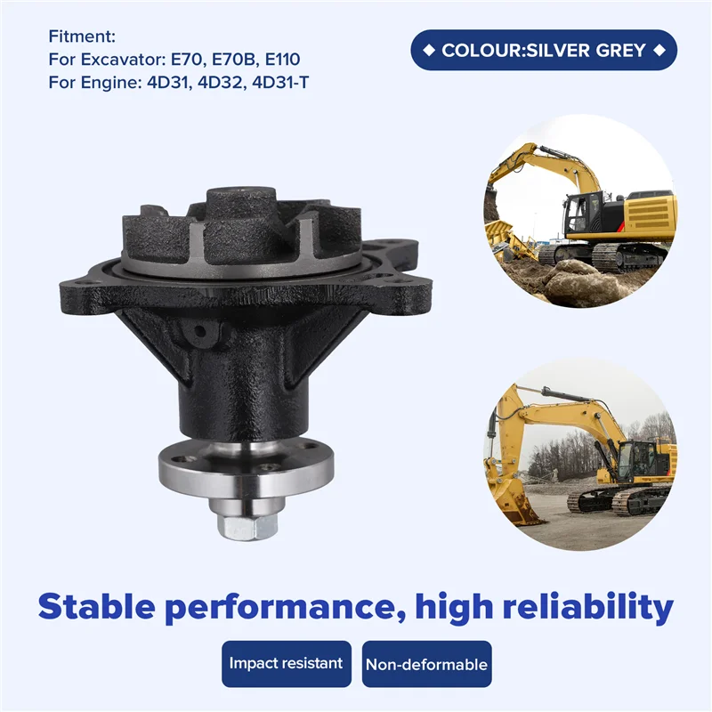 

For Caterpillar E70 E70B E110 For Mitsubishi Engine 4D31 4D32 Replacement Water Pump CA094-7268, 094-7268, 0947268