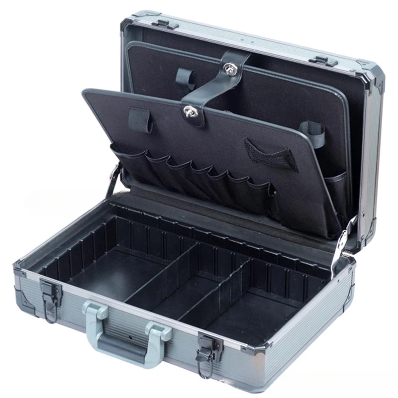 TC-310 Maintenance Toolbox TC-736 Silver Grey Heavy Duty Aluminum Storage Box Multifunctional Toolbox