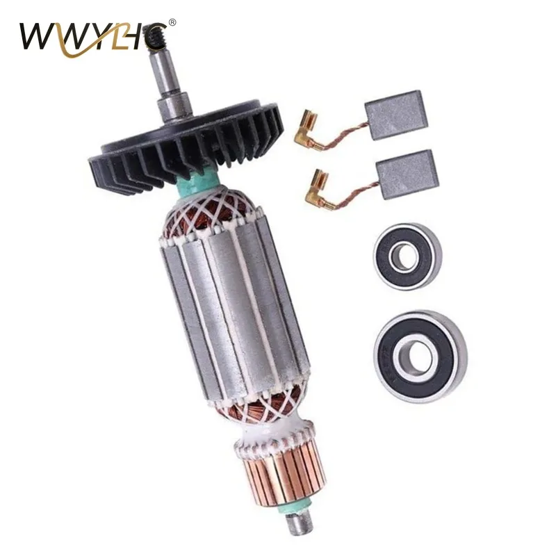 AC220V-240V for Part Number‎ 515611-3 Armature Rotor for 9556N B9557HN 9558NB Rotor and Bearing and Carbon Brush