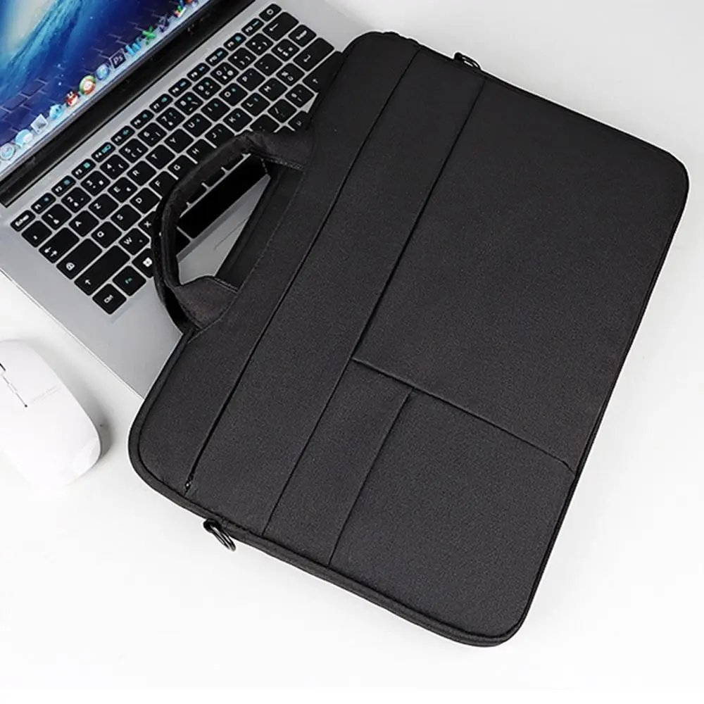 

Water-resistant Laptop Bag Sleeve Universal 15.6 Inch Notebook Pouch Padded Protection Lightweight Handbag Briefcase Office