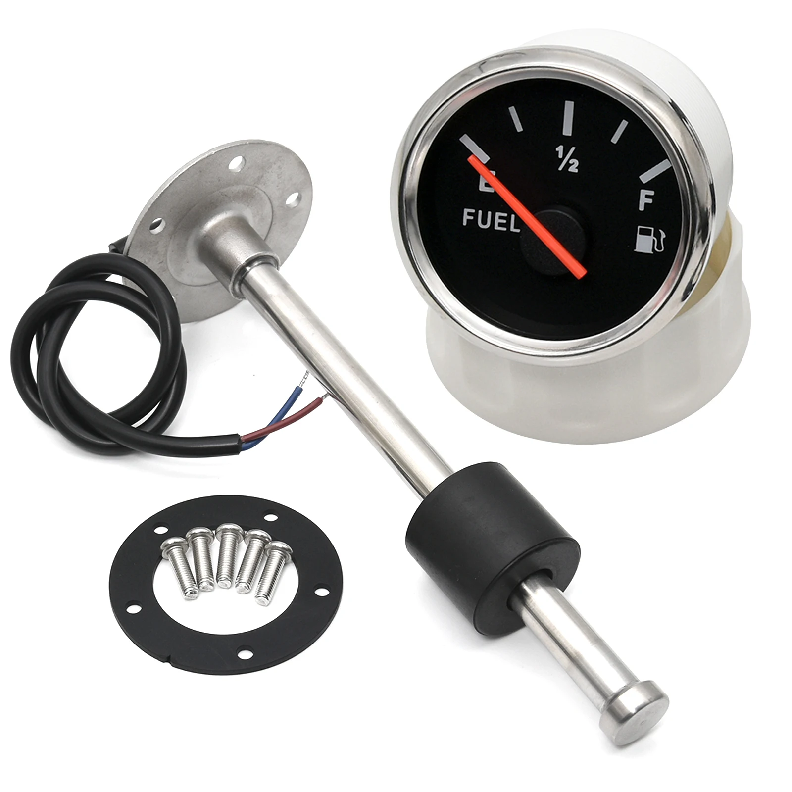 52MM Fuel Level Gauge with Fuel Liquid Tank Level Indicator 150 200 250 300MM Fuel Level Senso Fit 0-190ohm Fuel Level Meter