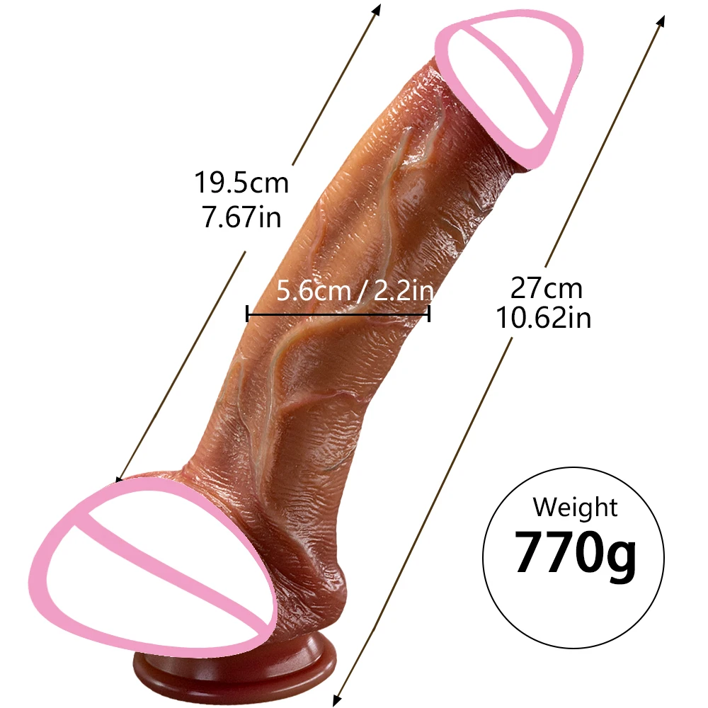 New Soft Real Penis Big Silicone Dildo Skin Feel Suction Cup Thick Cock Anal Adult Toy for Men Women Gay G Point Masturbate Dick