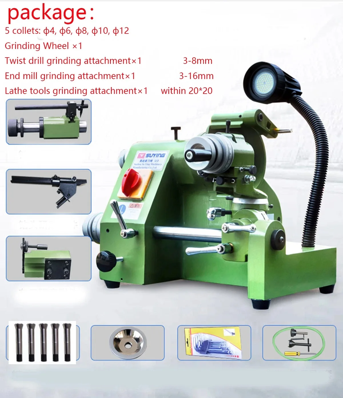 U3 Universal Cutter Grinder Mill Drill engraving knives lathe tool Sharpener Sharpening Grinding Machine