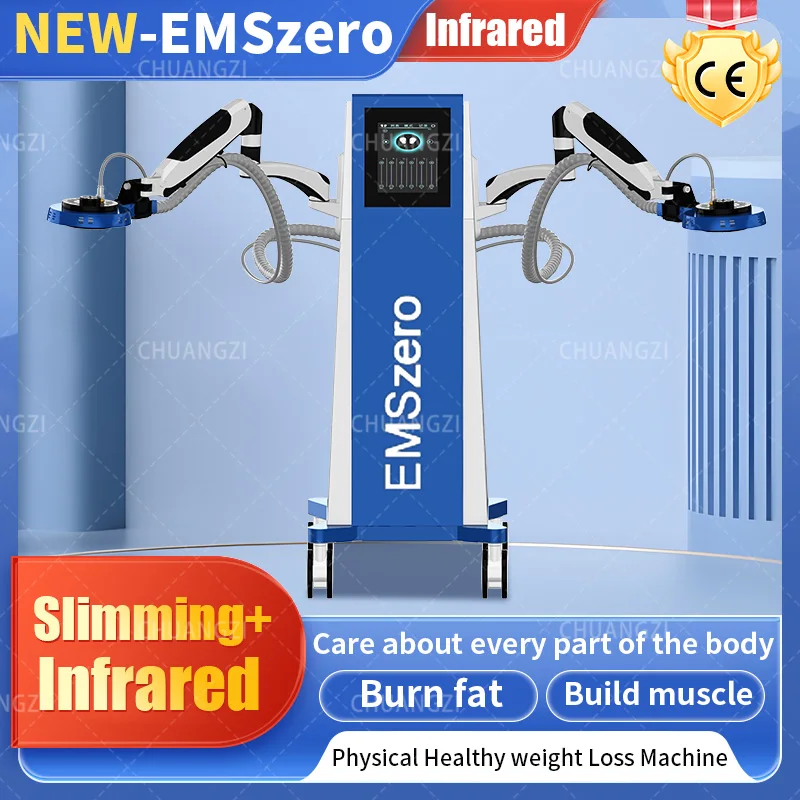 EMSZERO EMS Body Sculpt Machine Sculpting 6500W 2 Handle Electromagnetic RF Fat Muscle Slimming Pelvic Stimulation Pad Salon