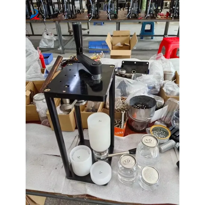 تصميم جديد دليل يمكن آلة الختم القصدير المشروبات الغازية القهوة البيرة شاي فقاعات آلة الختم