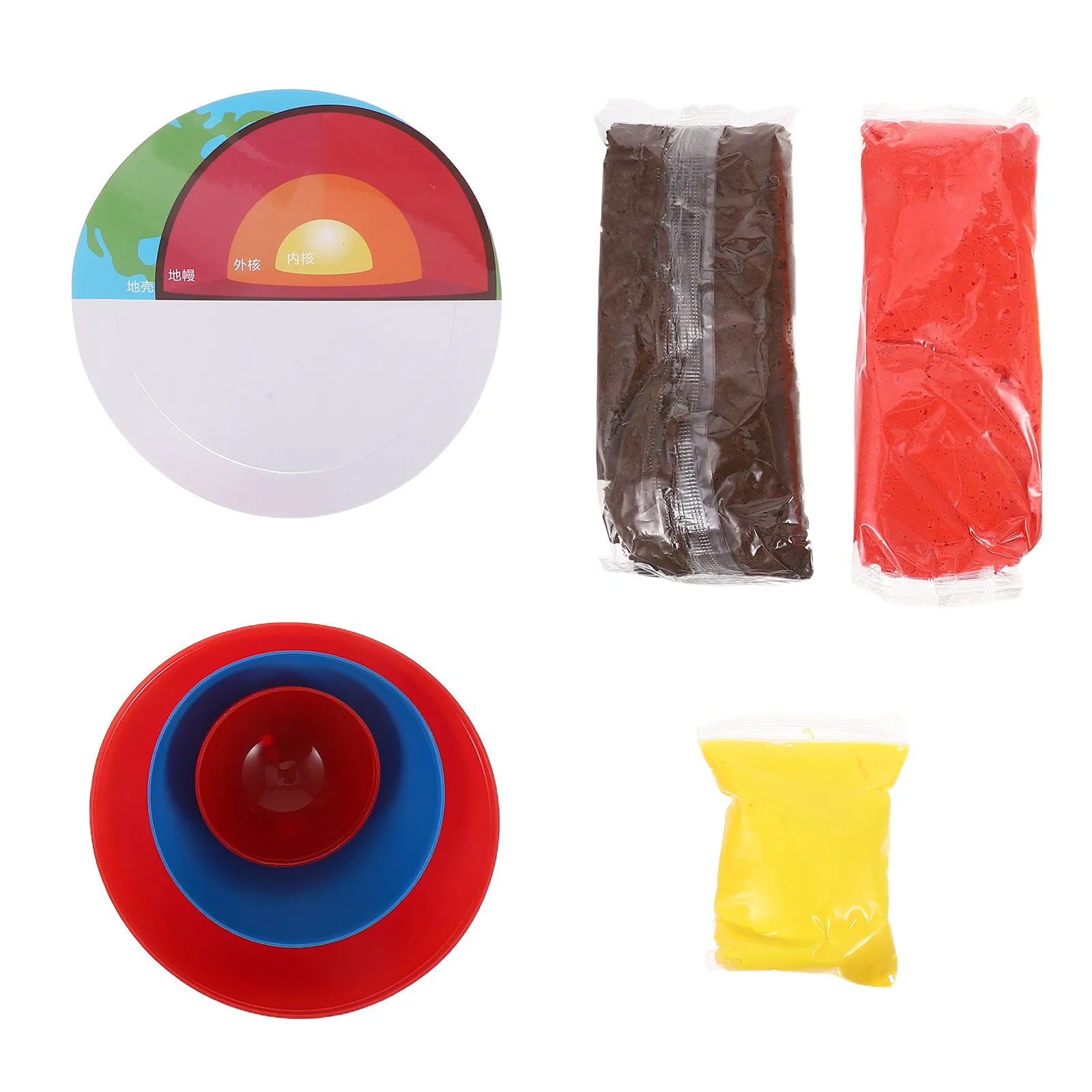 

1Set Earth Interior Kit High Structure Educational Globe Science Assembly Cross Section Layers Classroom Geology
