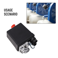 Heavy Duty Air Compressor Pressure Switch Metal 240V 90 PSI -120 PSI Save Electric Energy ON/OFF Auto Control Control