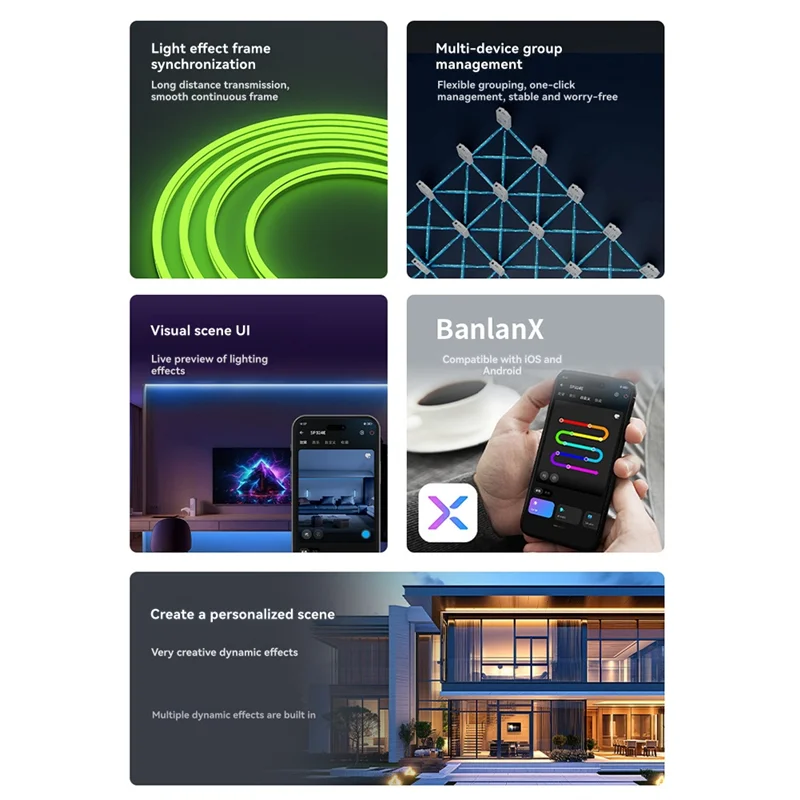 YLS-SP324E MESH Networking Synchronous RGBW LED Controller Long-Distance Lighting Effect Frame Synchronization, Wide Range