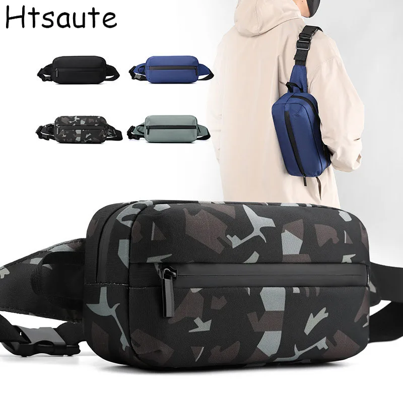 

Mini Printed Chest Packs Men Crossbody Bags Men's Shoulder Bag Boy's Messenger Bag Handbag for Travel Casual Large Satchel black