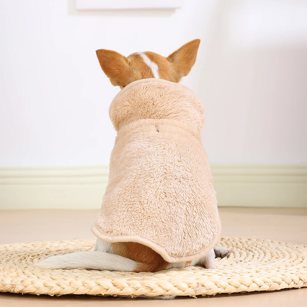 Wendejacke für große Hunde, warmer Fleece-Wintermantel, verstellbar, Stehkragen, Haustierweste, Hunde- und Katzenkleidung für Labrador Golden Retriever – Detail 16