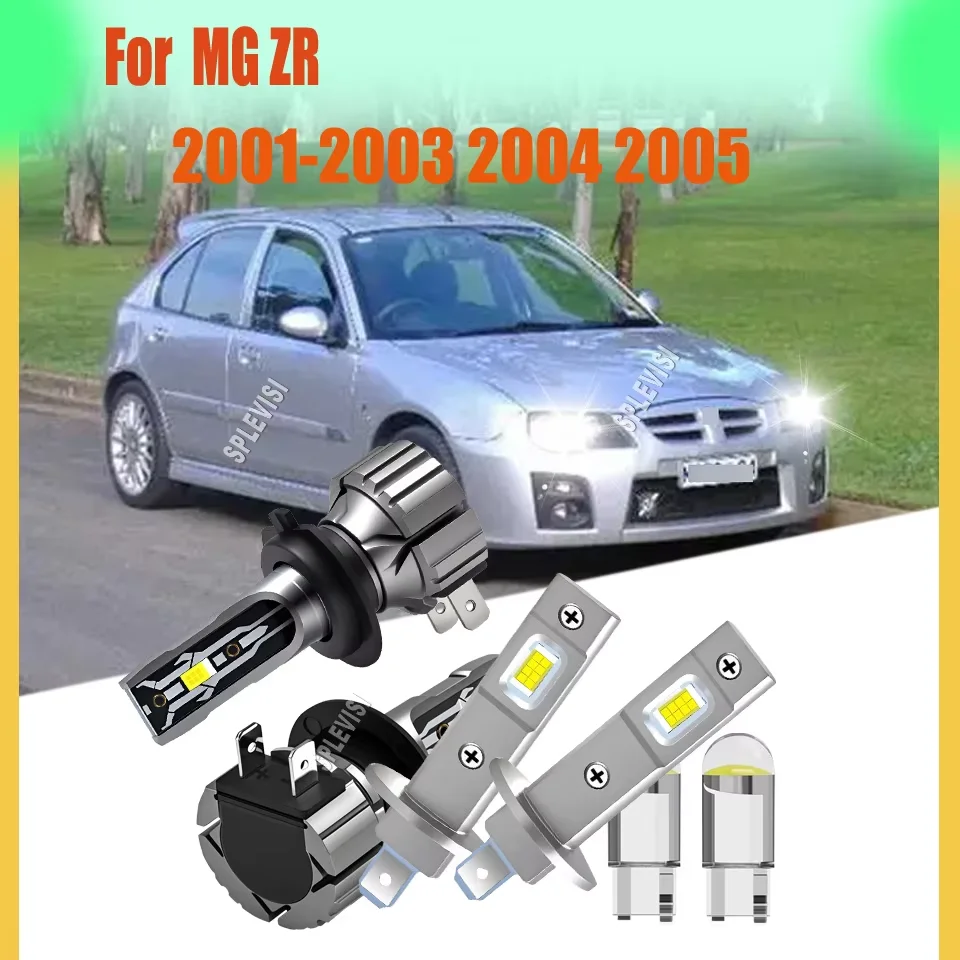 All-Weather H1 H7 LED White Headlight Bulbs, IP68 Waterproof Dustproof Vibration Resistant For MG ZR 2001 2002 2003 2004 2005