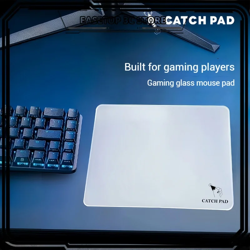 

CATCH PAD Glass Mouse Pad FPS Esports Gaming APEX Multi Layer Construction Etched Coating Anti Slip Anti Dirty Mouse Table Pad