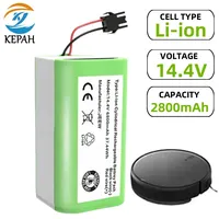 14.8V 6800mAh Li-ion Battery Compatible with Eufy RoboVac 11 11S 15C 15T 12 30 35C Conga 990 1090 1190 Deebot N79 DN622