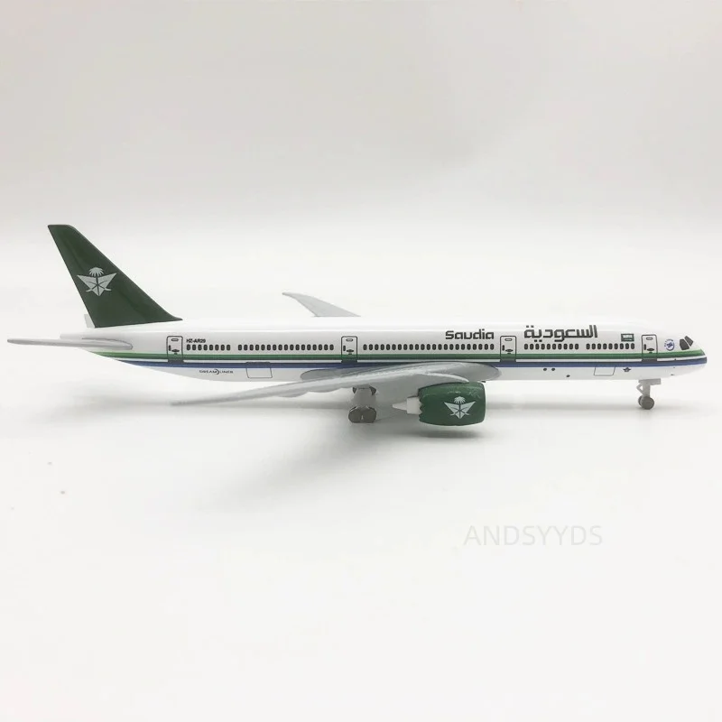 20CM SAUDI Airline Airplane Model 787 B787 Aircraft Metal Replica Plane Model Collection home decorations