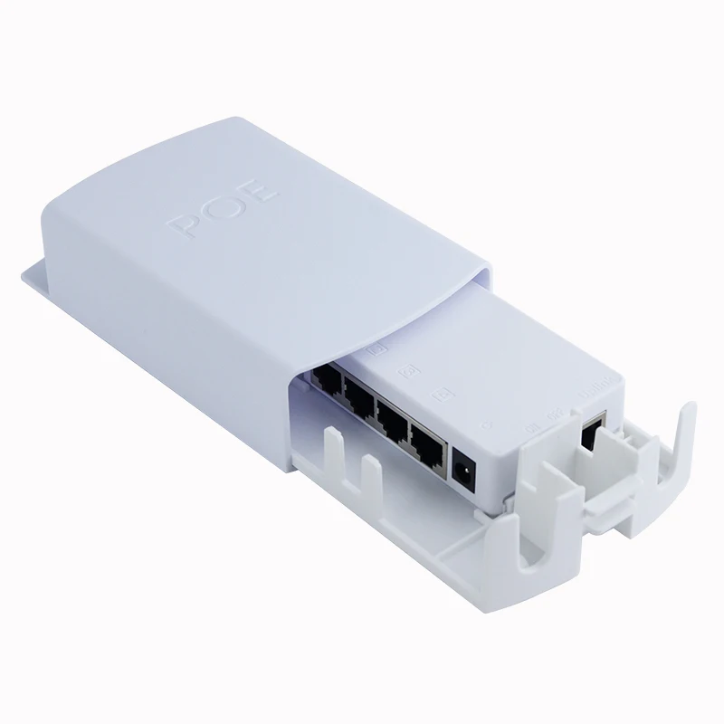 Novo repetidor PoE à prova d'água 1 em 2/4 saídas - extensor para CCTV externo, adaptador PoE de 2/4 portas, IEEE 802.3af/at