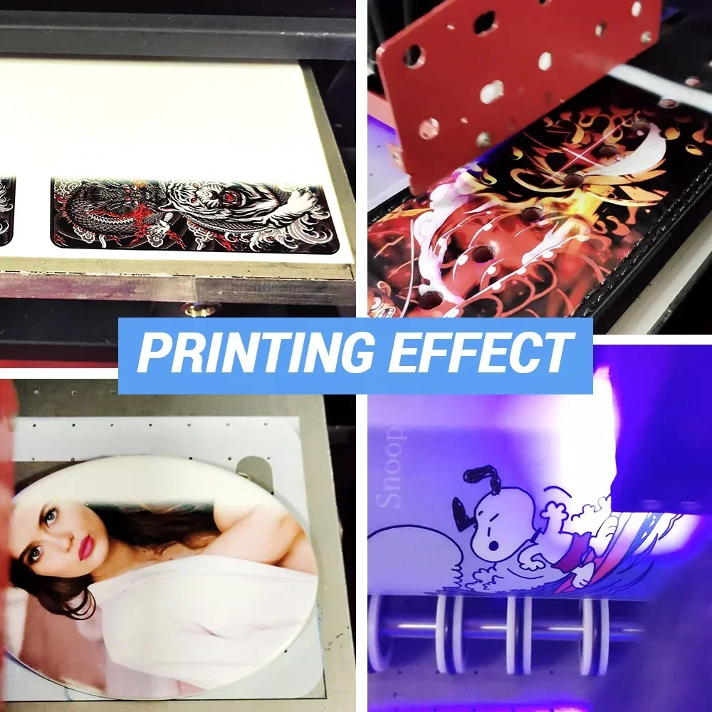 Size 6 Color UV Flatbed Printer Mobile Phone Case Printer Phone Cover Printing Machine Inkjet Printer