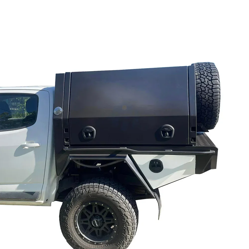 1800*1800mm General Purpose aluminum Powdercoat Dual/Single/Extra Cab ute tray/canopy with trundle drawer & drop down sides