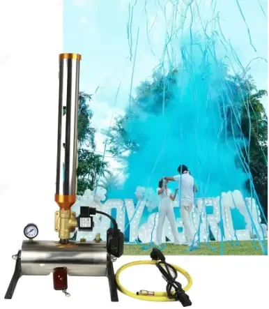 2pcs Eco-Friendly Electronic Baby Shower Gender Reveal Confetti Powder Cannon  Powder Machines Outdoor Party Popper &  Wedding