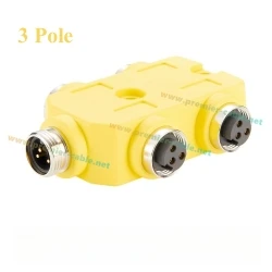4-polige 4-Port 7/8"-16UNF Mini-Change Parallelverdrahtete Verteilerbox IP67 MPLS Zusatzstrom-Anschlusskasten Rundsteckverbinder – Detail 1