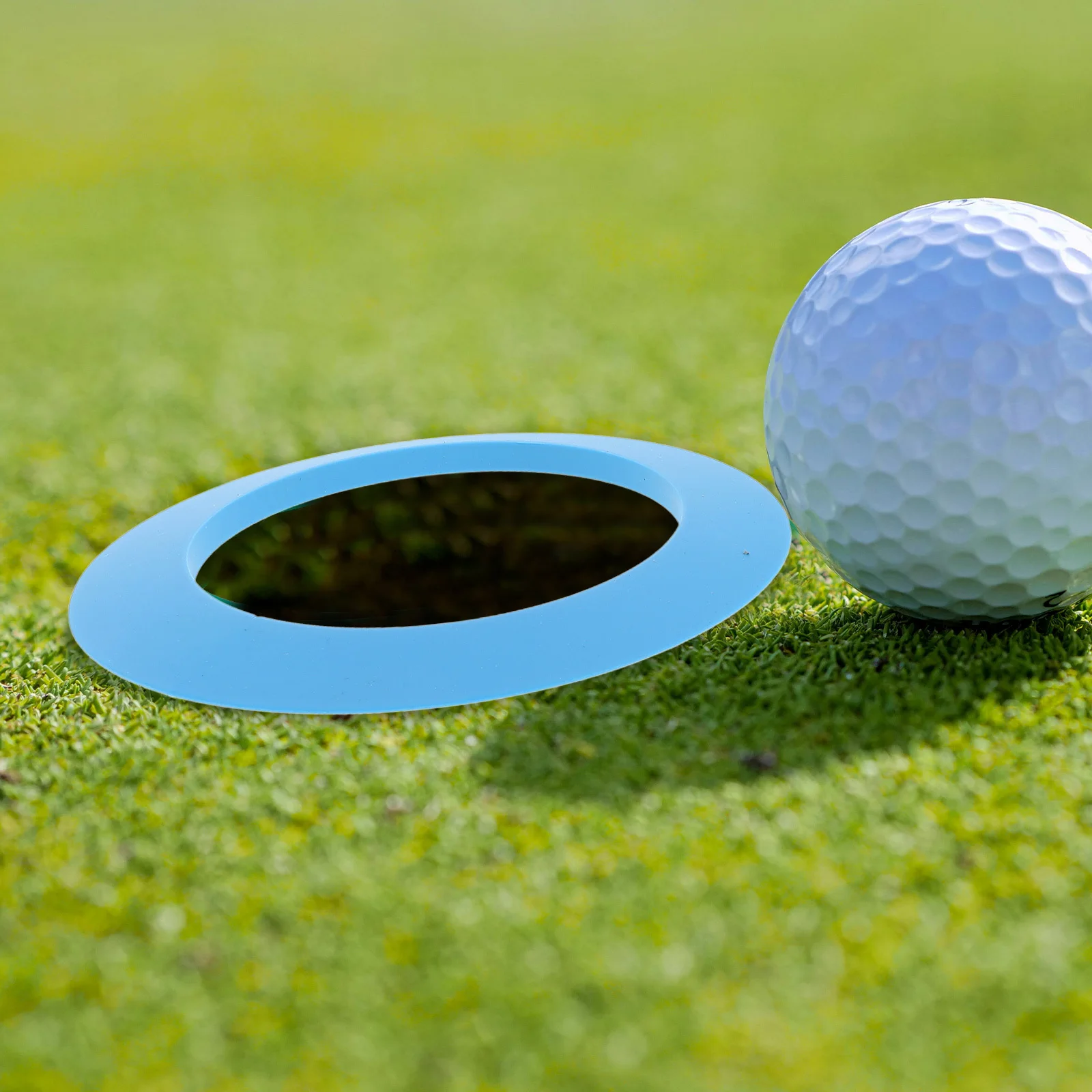 

Golf Training Portable Putting Cup Blue Ring Golf Practice Accessories Outdoor Backyard Hole Trainer Putting Green Cups