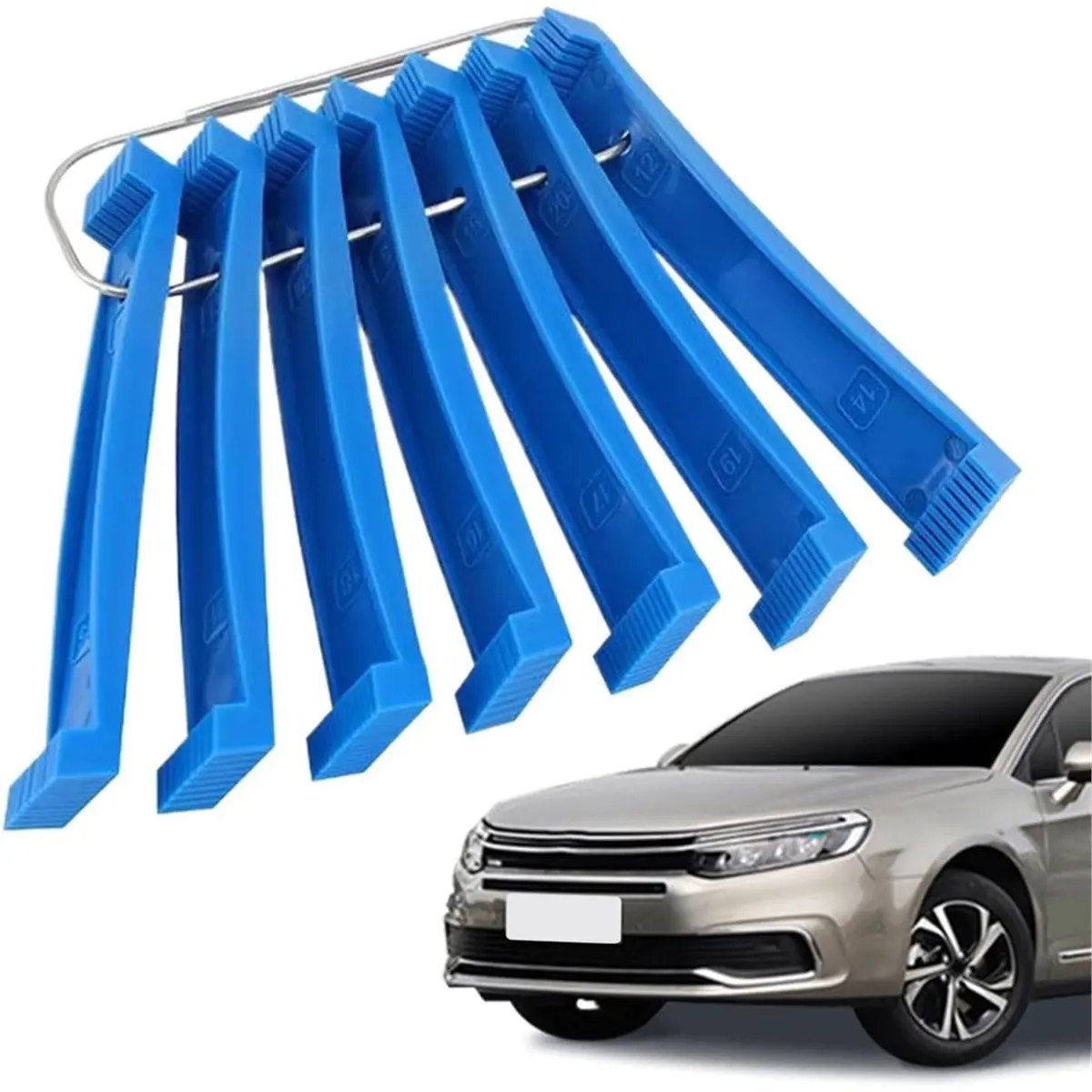 L70A 7 Pieces Repair Cleaning Brush, Coil Fin Comb for Commercial Appliance Home Automotive Maintenance Repair Evaporator