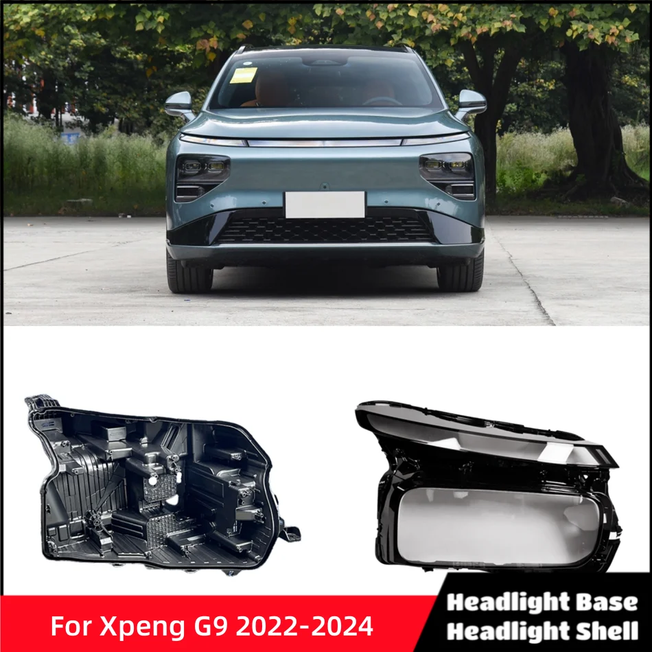 For Xpeng G9 2022 2023 2024 Automotive Accessories Car Base Head Lamp Shell Bulb Holder Dust Cover Headlights Base