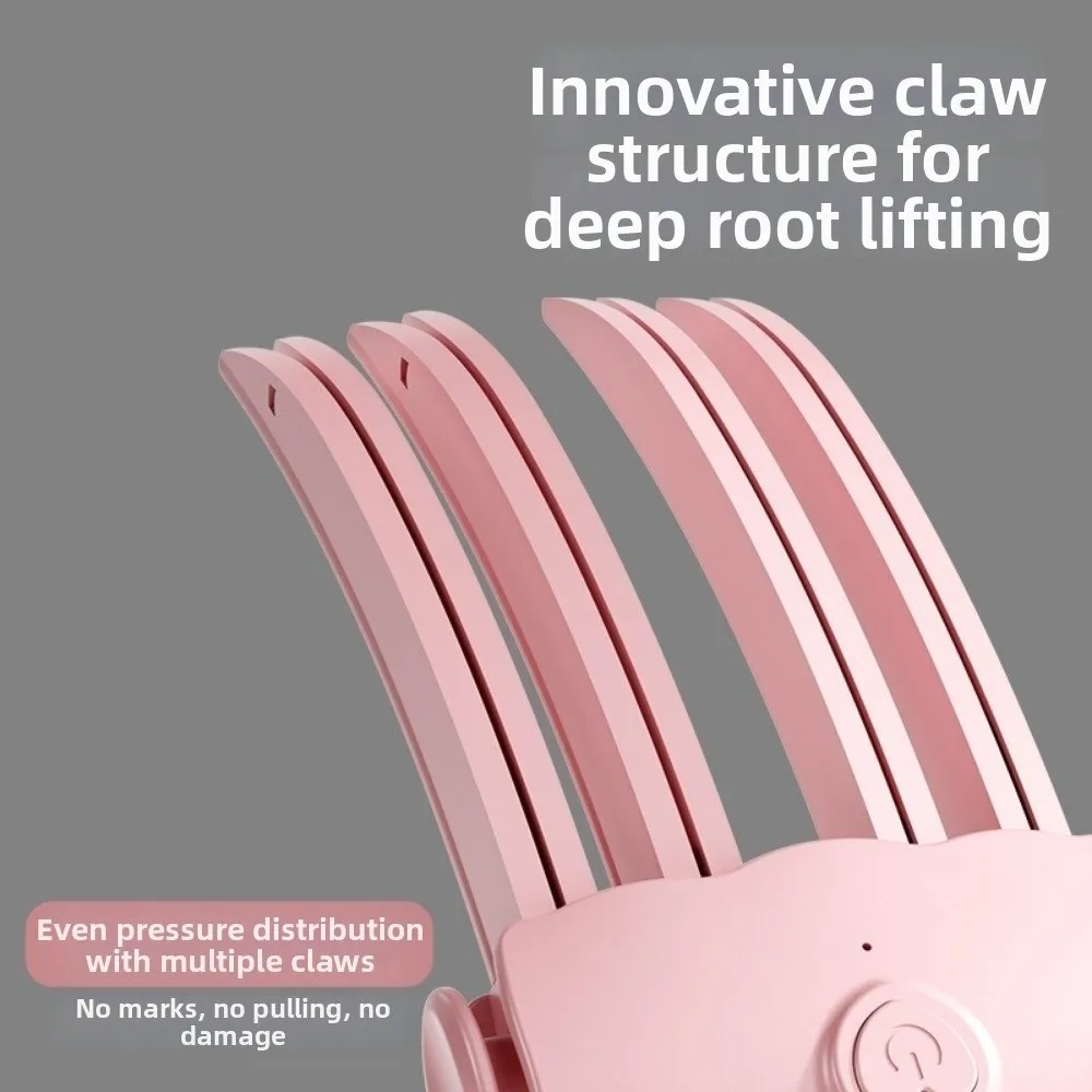 Rechargeable Electric Fluffy Hairpin Curling Clip No Crease Adjustable Root Volume Clips Anti-Scald Wireless Heating