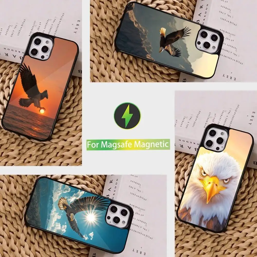 

Animal Eagle Cool Phone Case For iPhone 16,15,14,17,13,12,11,Pro,Max,Plus,Mini, Magsafe,Magnetic Wireless Charging Case