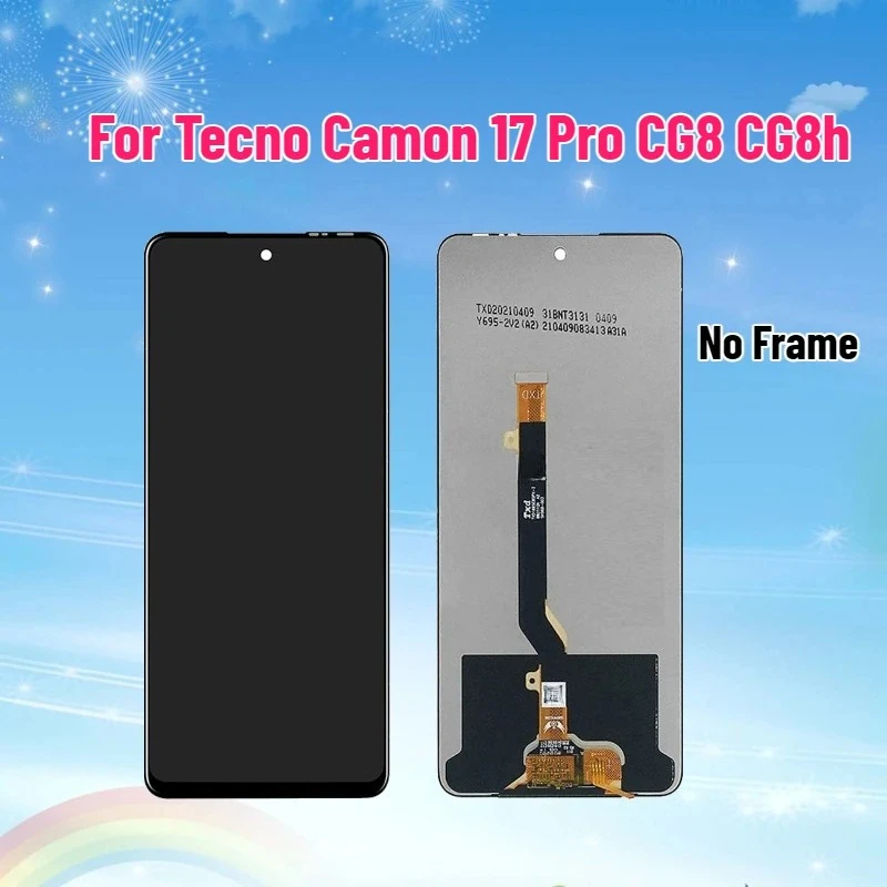 TFT LCD Display  for Tecno Camon 17 Pro CG8 CG8h LCD Display Touch Screen Digitizer Assembly Panel for Camon 17 Pro Display