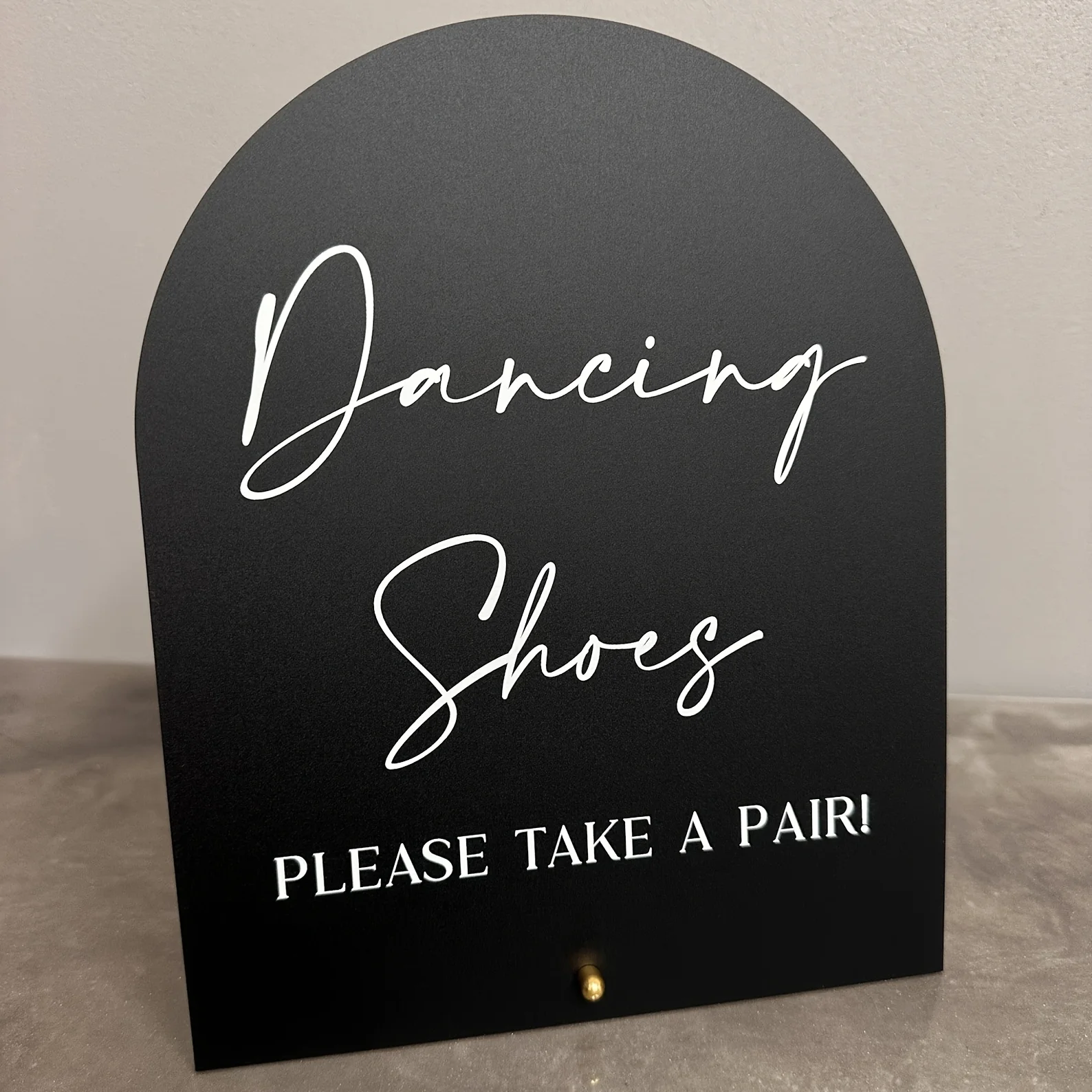 【Flach】Klassische Tanzschuhe Acryl-Schild, Hochzeit, Schreibtisch, Mehrzweck, 2D Flach – Detail 4