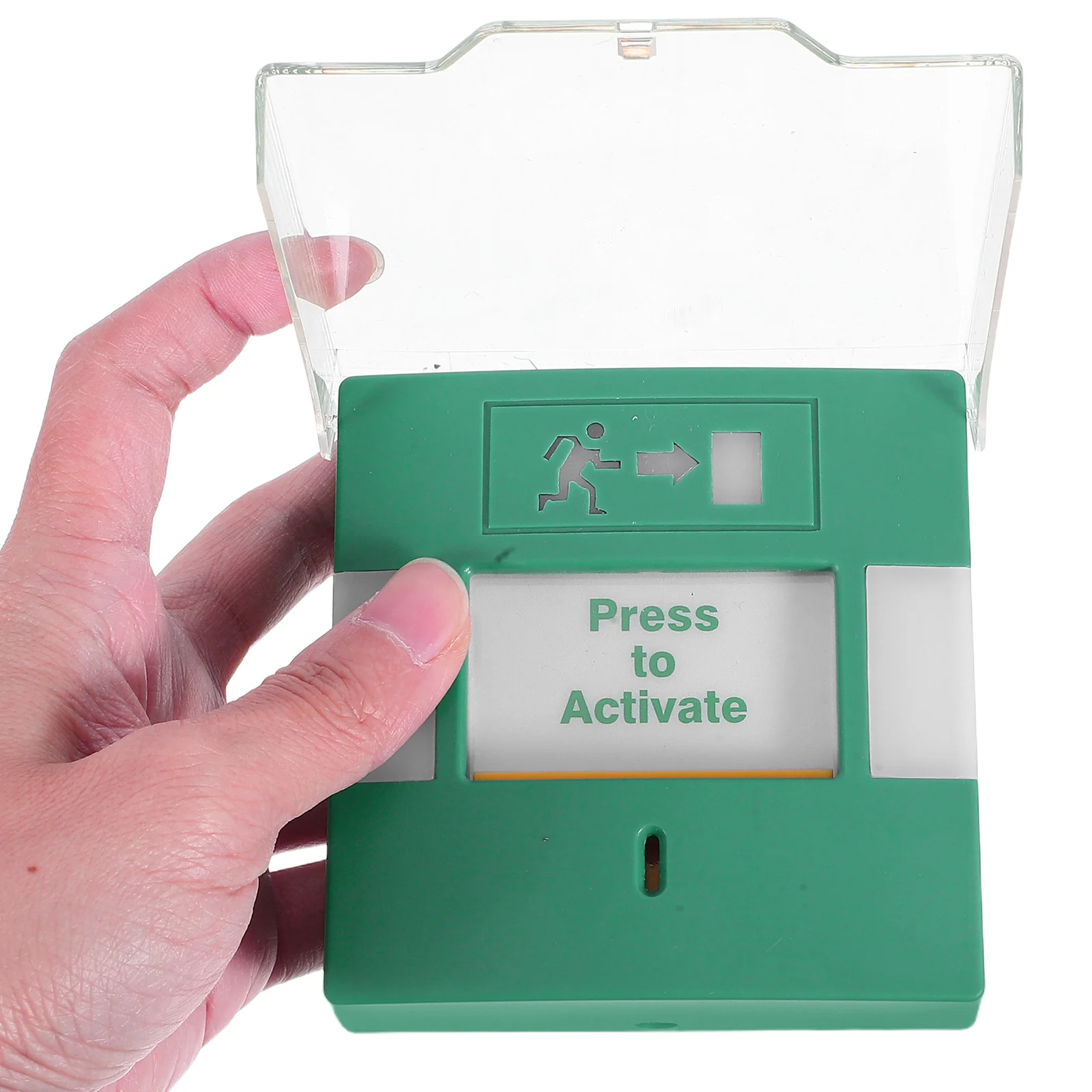 

Emergency Stop Button with Cover Manual Reset Function Clear Markings Tactile Feedback for Factory Machinery Safety Shutdown