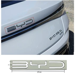 Per BYD SEAL QIN HAN SONG Plus ATTO3 SEAL ABS Chrome Black Logo BYD Emblem Letters Stiker Car Trunk Badge accessori per ricambi Auto