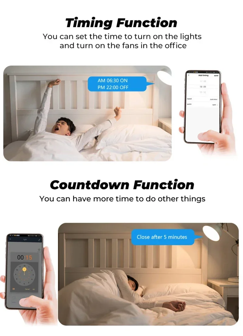 16A Tuya Smart WiFi Switch 2-way/2 Gang Control Switch Mini Breaker Smart Life Control Поддержка Alexa Google Home Яндекс Алиса