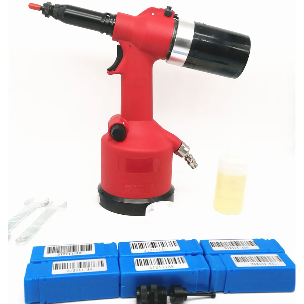 Industrial Hydraulic Pneumatic Riveter Automatic Air Rivet Nut FORGun Tool Setting Kit  Rivnut Riveting Metric M3M4M5 M8 M10 M12